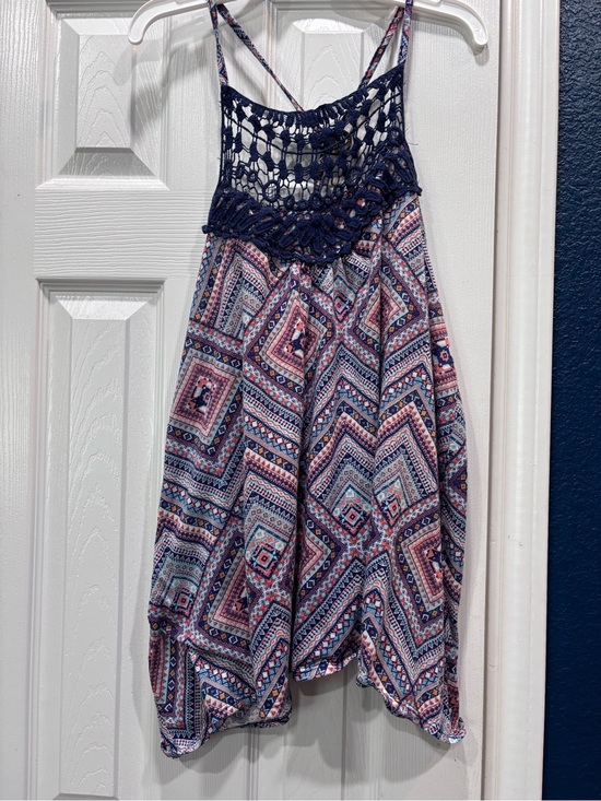 No Boundaries Dresses & Skirts - No Boundaries Geometric Print Crochet Tank Top,
. Size XL.